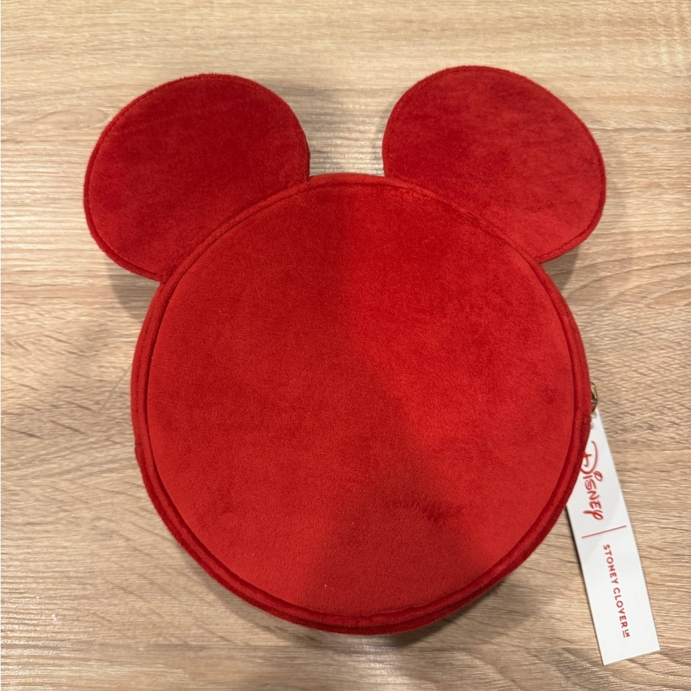 Stoney clover red velvet pouch